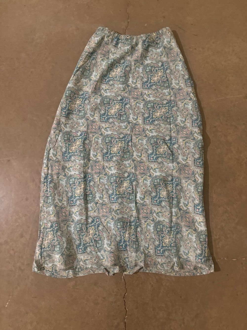 Karen Kane Blue Paisley Maxi Skirt